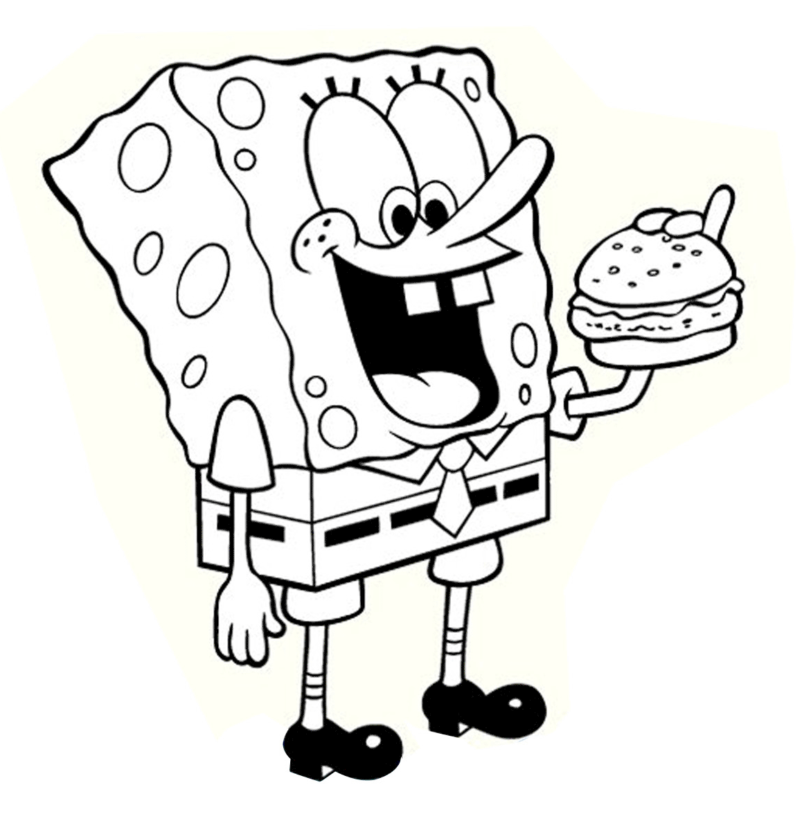 Plansa de colorat cu Spongebob 26 38